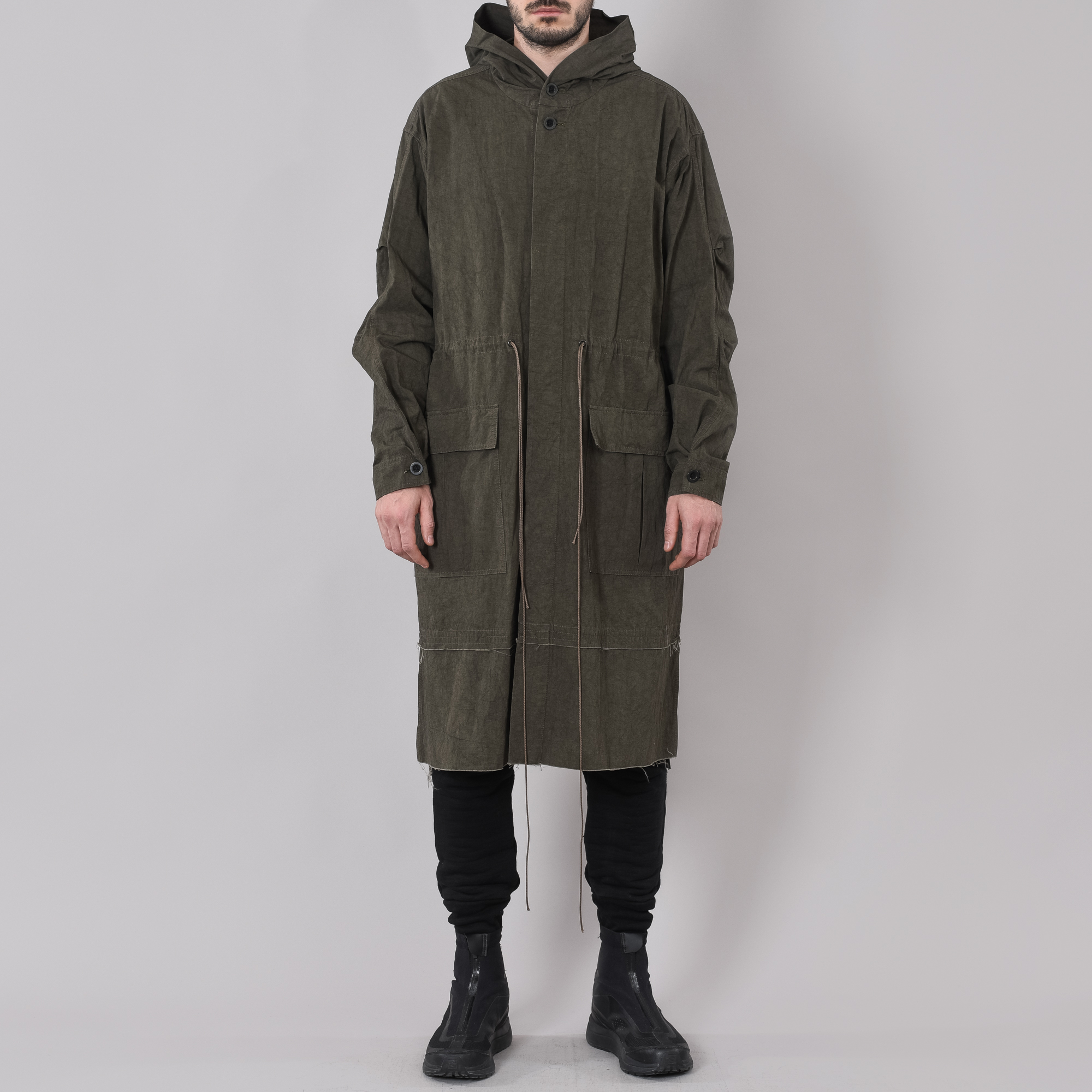 WASHED GREEN COAT|wolfensson