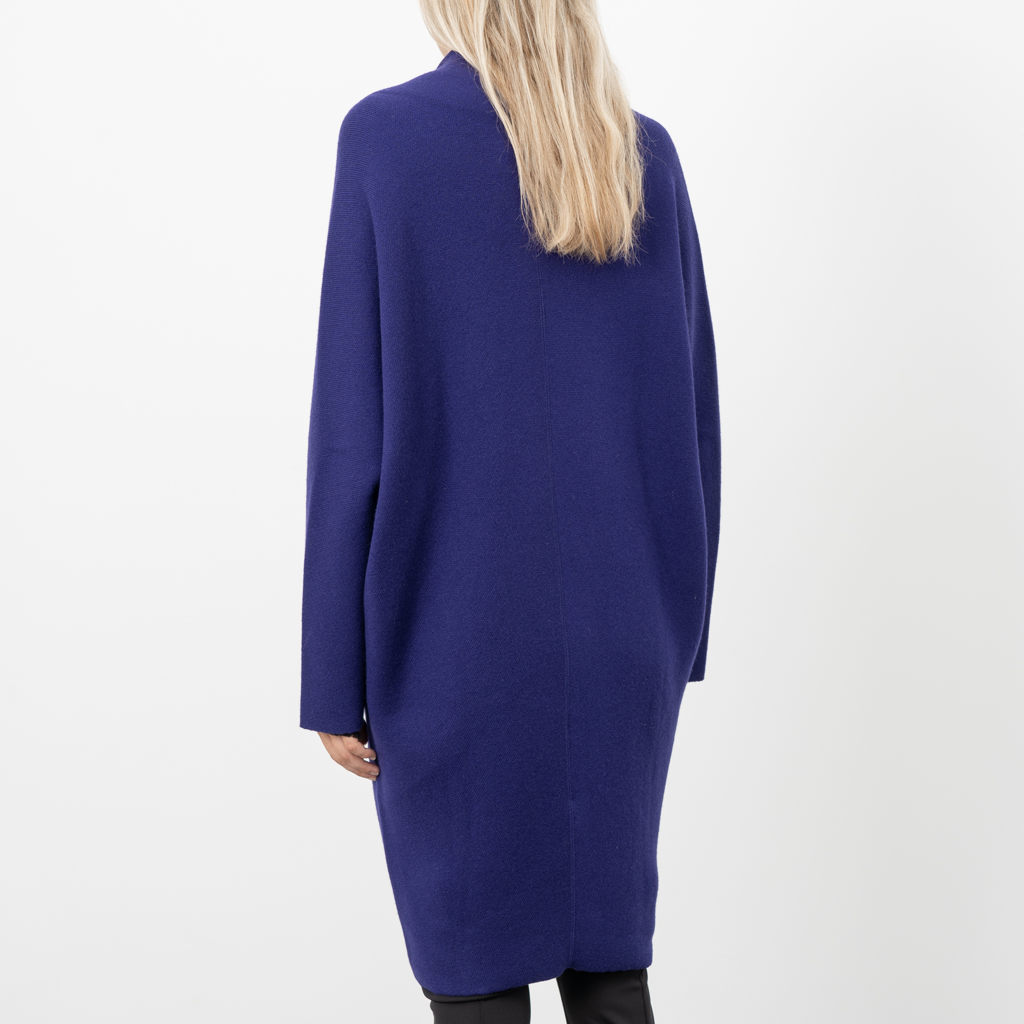 PURPLE KNITTED CASHMERE COAT|wolfensson