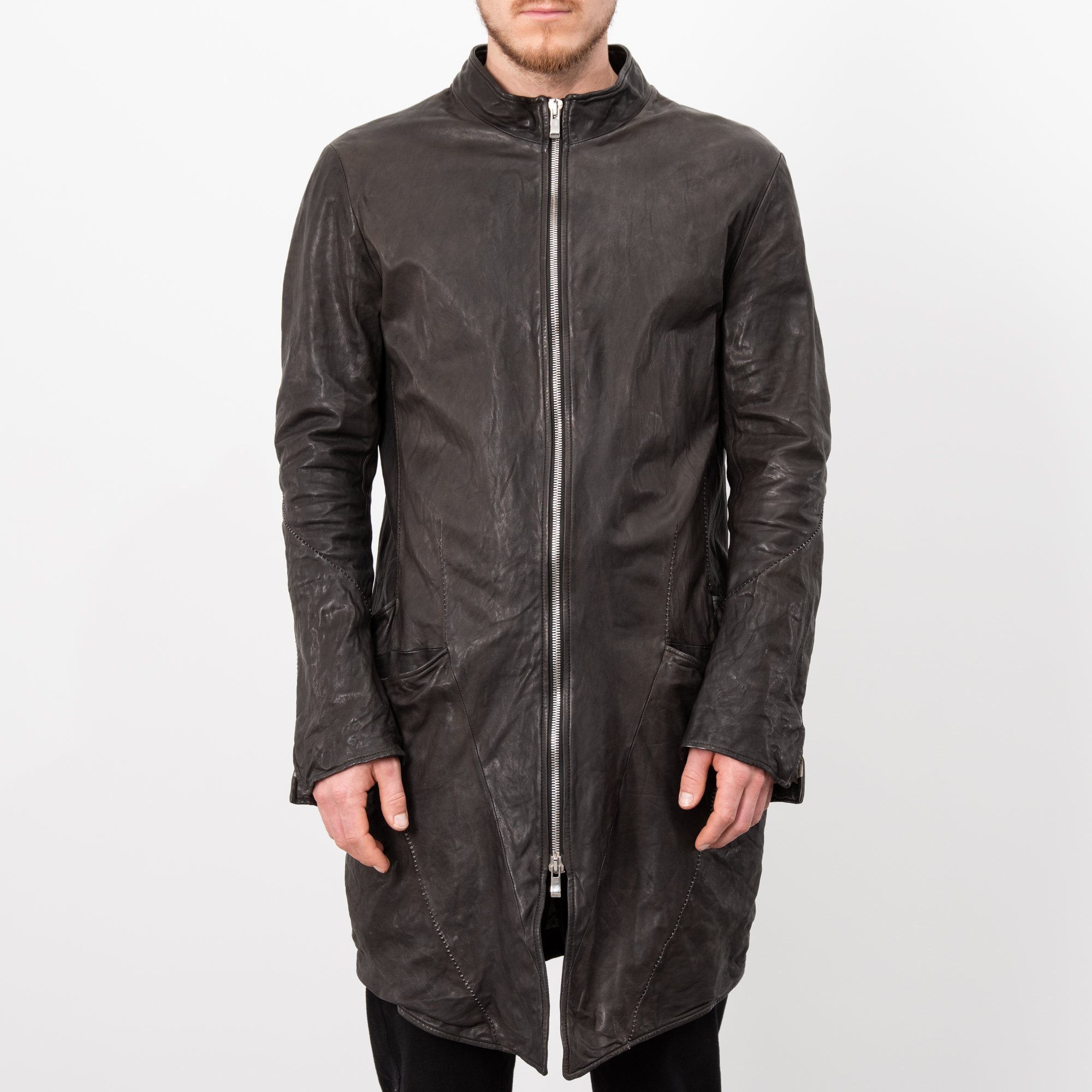 FOREST GREEN LEATHER COAT|wolfensson