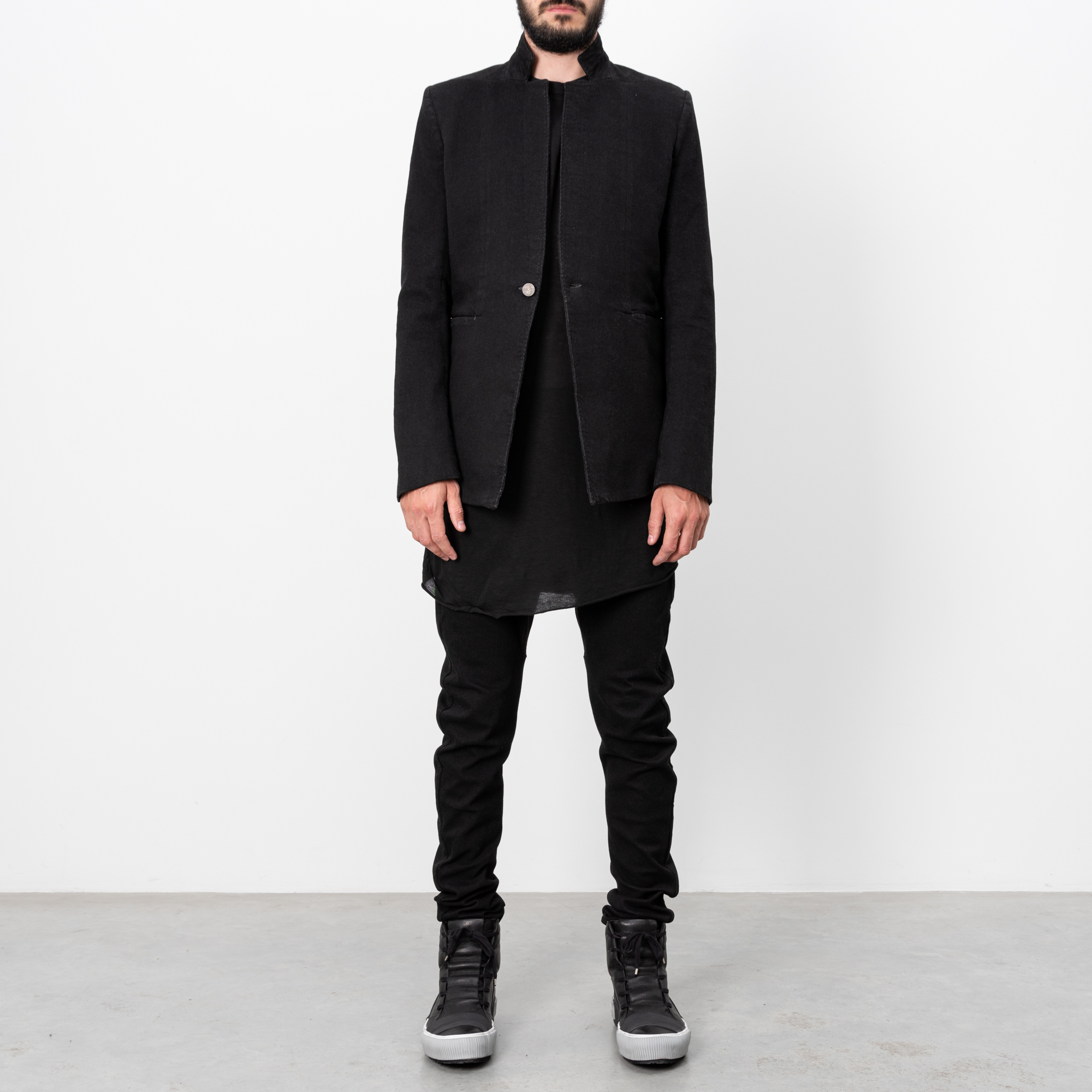 BLACK RESIN DYED SUIT|wolfensson