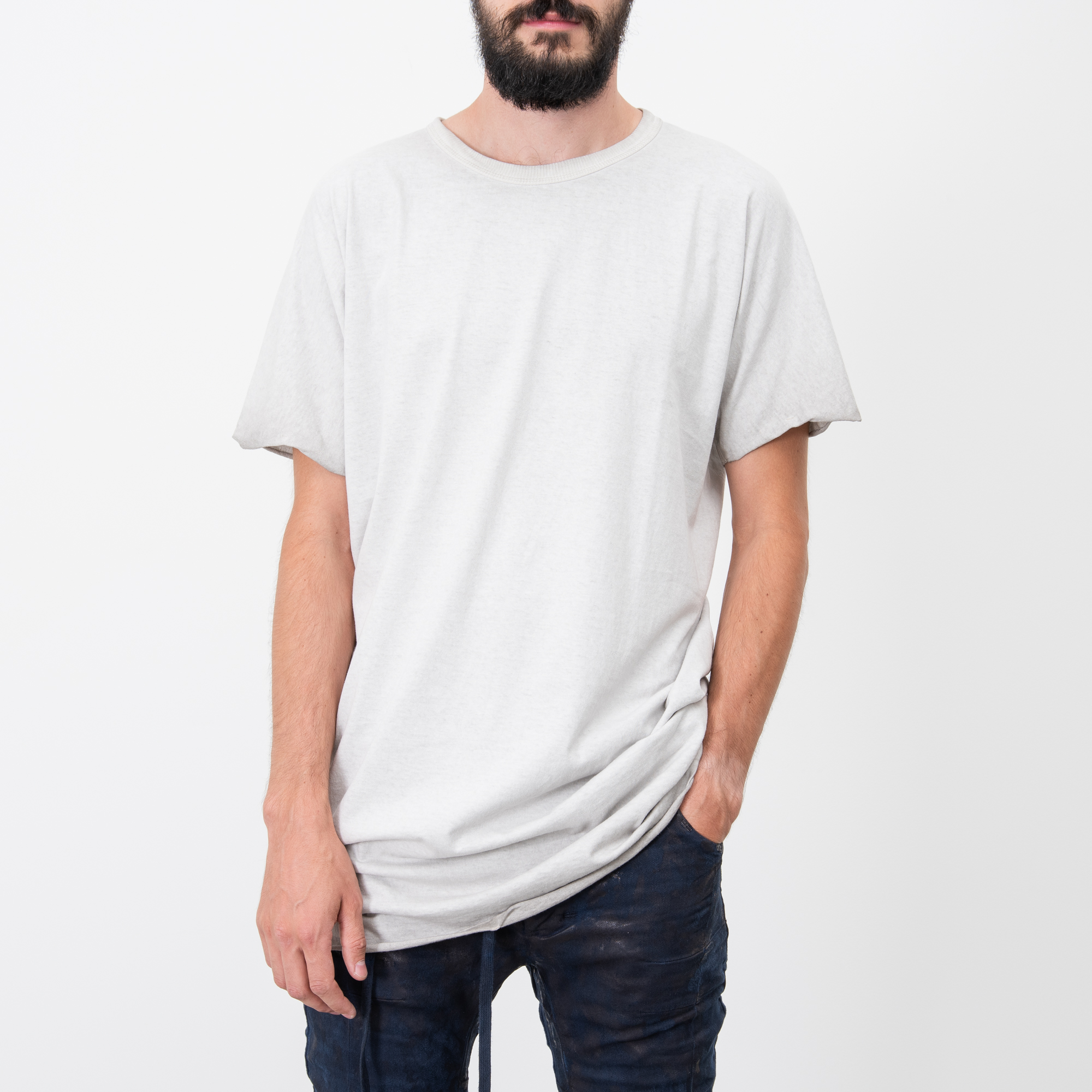 FADED LIGHT GREY ONE PIECE T-SHIRT|wolfensson