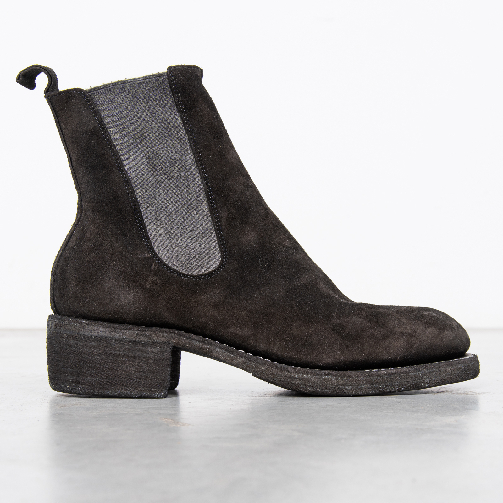Selected Louis chelsea boots in black suede