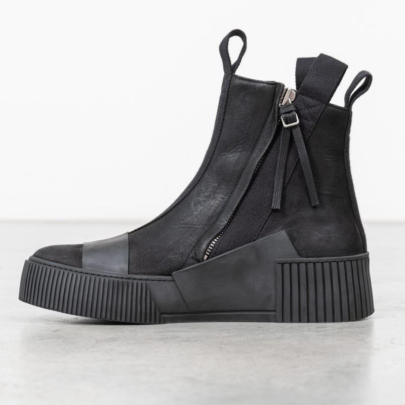 WASHED BLACK BAMBA 3 SNEAKERS|wolfensson