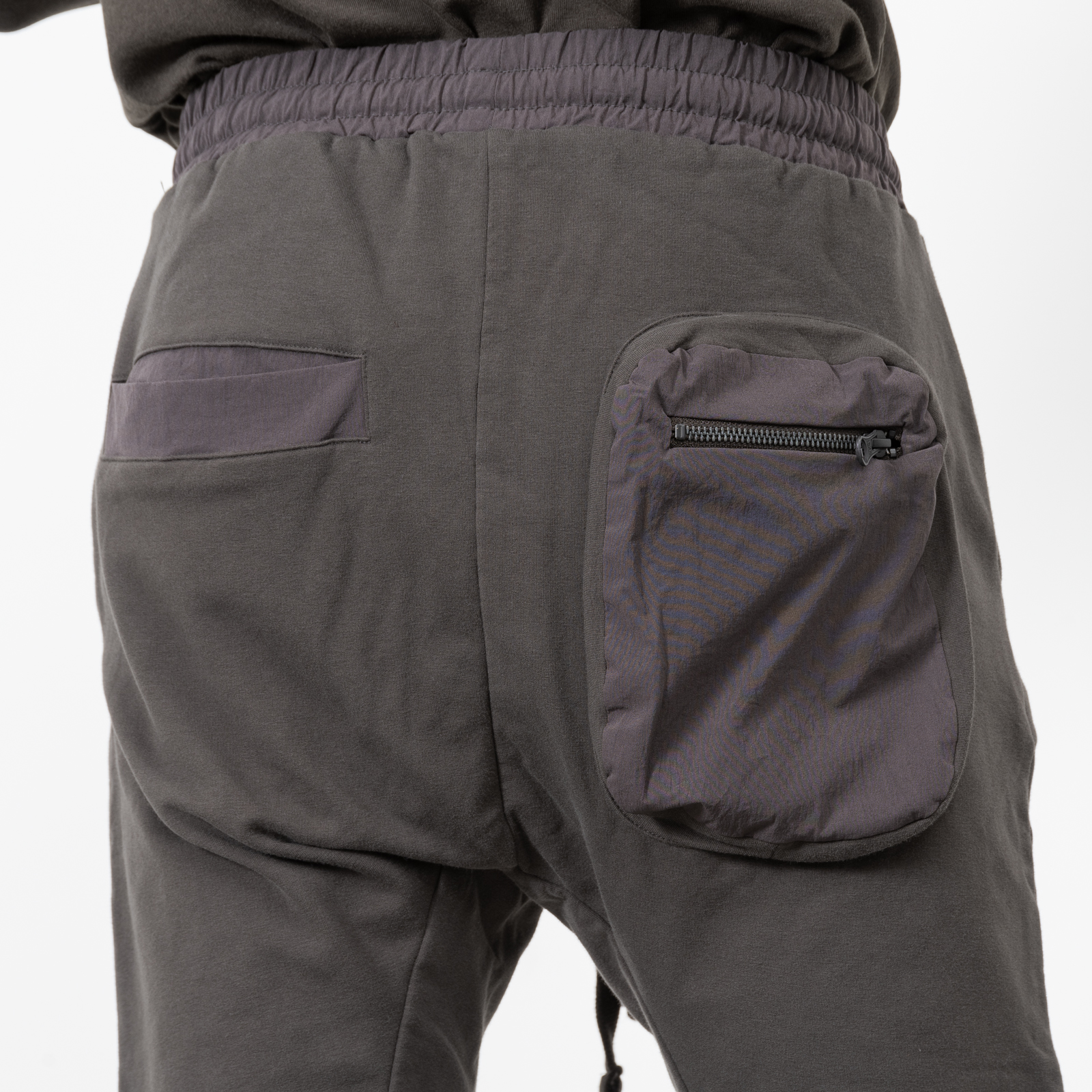 BROWN UTILITY JERSEY PANTS|wolfensson